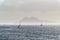 Sailboats and Cies Islands in Galicia at dusk, Spain