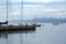 Sailboats at a dock in Ushuaia Harbor