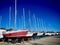 Sailboats In Dry-dock