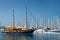 Sailboats in the harbour of Bodrum