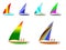 Sailboats Illustration