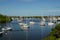 Sailboats on an inter coastal water way