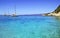 Sailboats in Ithaca Ionian islands Greece