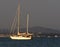 Sailboats Moored Off Ilha De Culatra Portugal