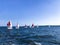 Sailboats out in Annapolis Harbor, Maryland