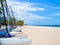 Sailboats for rent at Fort Lauderdale beach in Florida