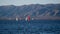 Sailboats in San Roque Lake