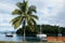 Sailboats at Savusavu harbor, Vanua Levu island, Fiji