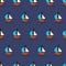 Sailboats seamless vector background. Summer pattern kids.