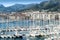 Sailboats in Toulon Harbor, late afternoon in spring