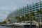 Sailboats and yachts at Aventura Marina in Miami, Florida