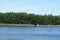 Sailboats yachts moored to shore