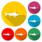 Sailfish icon saltwater fish - vector Illustration