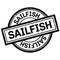 Sailfish rubber stamp