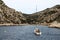 Sailing along the french calanques coast, Marseille