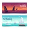 Sailing Banners Set