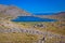 Sailing bay in Mala Luka stone desert