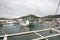 Sailing on a boat in the bay of coron, Philippine islands