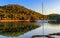 Sailing boat in a bay in island Lastovo, Croatia