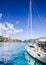 Sailing boat in a beautiful bay, Dalmatia, Croatia