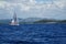 Sailing boat in Croatia, wind, adriatic sea, summer, holidays,