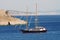 Sailing boat in Greece