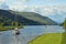 Sailing Boat on Loch Oich Scotland