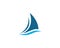 Sailing boat logo