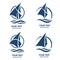 Sailing boat logo