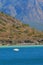 Sailing boat in Loreto bays in baja california  sur I