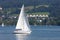 Sailing boat in Lucerne lake