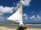 Sailing boat in Natal northeastern Brazil - Genipabu beach