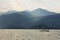 Sailing boat in Paraty Bay Rio de Janeiro