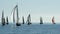 Sailing boat race in the bay of Cannes