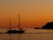 Sailing Boat Silhouette at Sunset