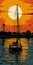 Sailing Boat At Sunset: Vector Art Inspired By Prudence Heward And Bernard Buffet
