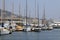 Sailing boats in Cannes marina