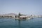 Sailing boats lie in the harbor Marina Rubicon on Lanzarote