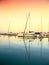 Sailing boats in the marina, lake Balaton