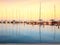 Sailing boats in the marina, lake Balaton