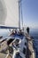 Sailing the cyclades, Naxos, Greece