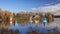 Sailing Dinghies on Arrow Valley Lake, Worcestershire, England.