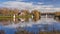 Sailing Dinghies Racing on Arrow Valley Lake, Worcestershire, England.