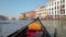 Sailing in a gondola in Venice