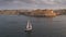 Sailing In Grand Harbour In Malta