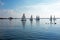 Sailing on the Loosdrechtse plassen in Netherlands