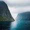 Sailing through the majestic fjords of in Scandinavian inspired