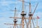 Sailing mast of ship