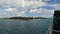 Sailing near the coast of the Bermuda islands,North Atlantic ocean