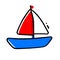 Sailing: Olympic Games clipart icon